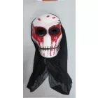 Varrott szájú, véres horror koponya maszk, álarc - Halloween - ÚJ