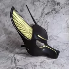 Fekete-arany Anubis maszk, álarc - Halloween - ÚJ
