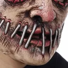 Horror gumi maszk, álarc, összevarrt szájú ember - Halloween - ÚJ