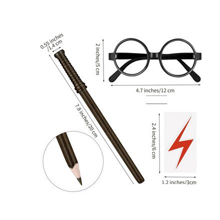 Harry Potter jelmezkiegészítő, 3 db-os szett - ÚJ