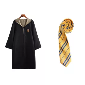   134-es Hugrabug köpeny és nyakkendő - Hufflepuff - Harry Potter - ÚJ