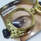 Arany keretes steampunk jelmezkiegészítő, szemüveg - ÚJ