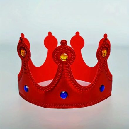Piros korona, jelmezkiegészítő - ÚJ