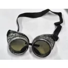 Steampunk jelmezkiegészítő, szemüveg, ezüst - ÚJ