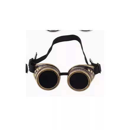 Steampunk jelmezkiegészítő, szemüveg, arany - ÚJ