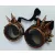 Steampunk jelmezkiegészítő, szemüveg, bronz, tüskés - ÚJ