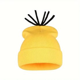   Sárga kötött sapka (kamasz vagy felnőtt méret), jelmezkiegészítő - Minyonok - ÚJ