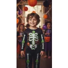 Kb 2 évesre fekete csontvázas jelmezruha - Tesco - Halloween