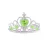 Zöld köves tiara, korona - ÚJ