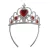 Piros szivecskés köves tiara, korona - ÚJ