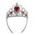 Piros szivecskés köves tiara, korona - ÚJ