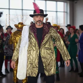   Férfi M-es Big Daddy Player, Dollárpapa jelmez kalappal - Disguise