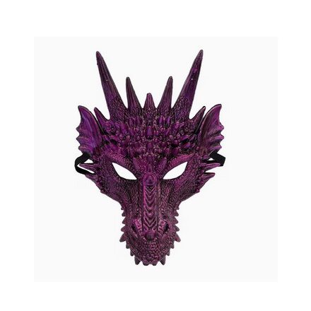 Lila sárkány maszk, álarc - ÚJ