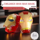 Felnyitható, világító, hangot adó maszk, álarc - Vasember, Ironman - ÚJ