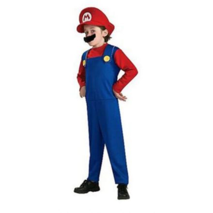 3-4 évesre (S) 3 részes Mario jelmez - Super Mario - Nintendo - ÚJ