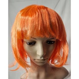 Narancssárga bubi, félhosszú paróka, Kleopátra - ÚJ