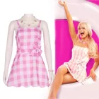 9-10 évesre (M) Barbie jelmez hajpánttal, parókával - ÚJ