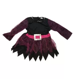   3-5 évesre pink-fekete boszorkányruha, jelmez - Halloween - ÚJ