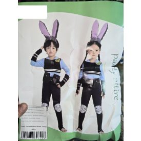   4-6 évesre Zootopia nyuszi, nyúl rendőr jelmez (unisex) - Zootropolis - ÚJ