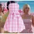 7-8 évesre (S) Barbie jelmez hajpánttal - ÚJ