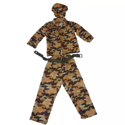 Kb 7-8 évesre katona, military jelmez szett - ÚJ