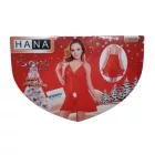 Női piros szexi babydoll, mikulásra is jó - ÚJ