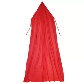   125 cm-es piros kapucnis jelmez palást, köpeny, halloweenra is jó - ÚJ
