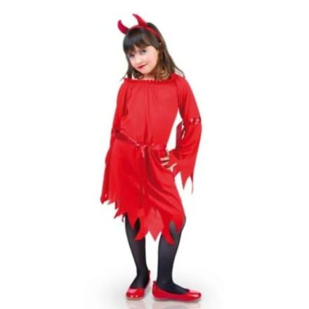 5-7 évesre ördöglány jelmez - Halloween - ÚJ