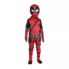 Kb 3 évesre piros-fekete jelmezruha és maszk (álarc) - Deadpool - ÚJ