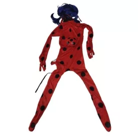   5-6 évesre katica jelmezruha szett parókával - Miraculous - Csodálatos katicabogár - ÚJ