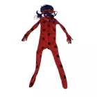 5-6 évesre katica jelmezruha szett parókával - Miraculous - Csodálatos katicabogár - ÚJ