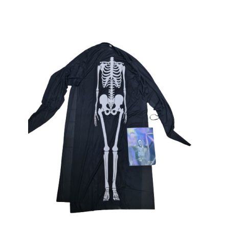 Felnőtt XL méretű csontvázas jelmez, jelmezruha - Halloween - ÚJ