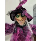 Nagyméretű boszorkány hangot és fényt adó dekoráció - Halloween - ÚJ