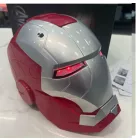 Felnyitható, világító, beszélő maszk, álarc, ezüst - Vasember, Ironman - ÚJ