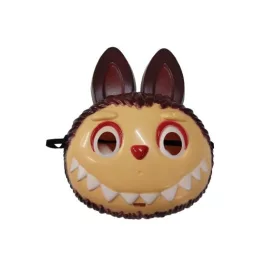 Műanyag maszk, álarc, bordó - Labubu - ÚJ