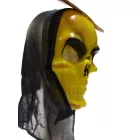 Sárga koponyás maszk, álarc - Halloween - ÚJ