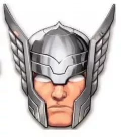   Thor papír álarc, maszk - Marvel Hősök - ÚJ (kicsit meghajlott a sisakjának a sarka)