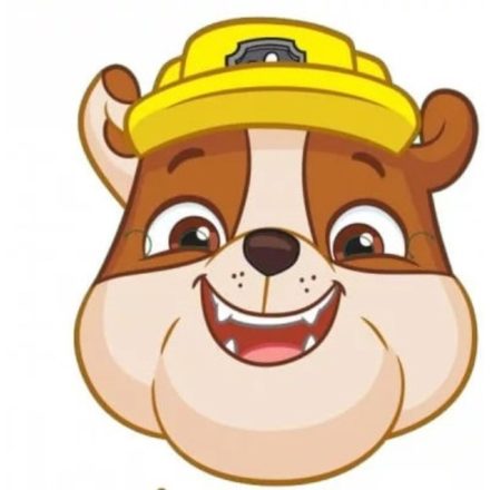 Rubble papír álarc, maszk - Mancs őrjárat - Paw Patrol - ÚJ