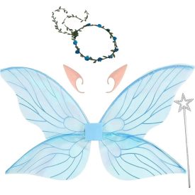   Kék tündér, elf szett, 4 részes jelmezkiegészítő - ÚJ