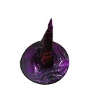 Fekete-lila pókhálós boszorkánykalap - Halloween - ÚJ