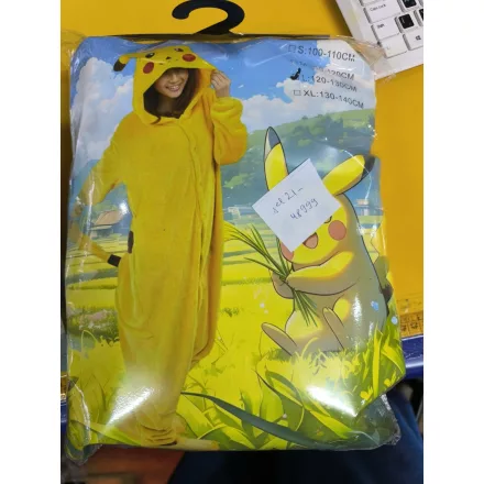 6-8 évesre sárga jelmez - Pikachu - Pokémon - ÚJ