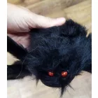 Óriás fekete szőrös pók - Halloween - ÚJ