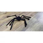 Óriás fekete szőrös pók, kb 125 cm - Halloween - ÚJ