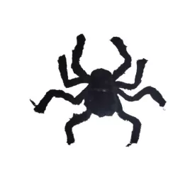 Kis szőrmés pók, kb 25 cm - Halloween dekoráció - ÚJ