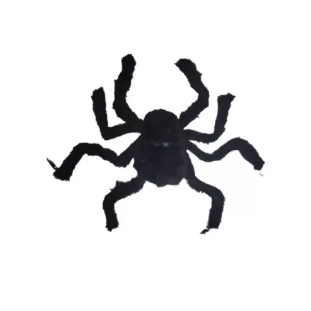 Kis szőrmés pók, kb 25 cm - Halloween dekoráció - ÚJ