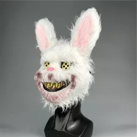 Vérnyúl, szőrmés nyúl álarc, maszk - Halloween - ÚJ