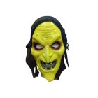 Sárga bibircsókos boszi, banya, boszorkány álarc, maszk - Halloween - ÚJ