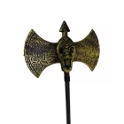 Óarany műanyag koponyás bárd, jelmezkiegészítő, 120 cm - Halloween - ÚJ