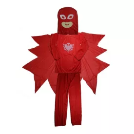  3-4 évesre piros jelmez, bagoly (S) - Pizsihősök - PJ Masks - ÚJ