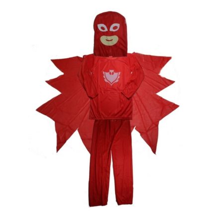 3-4 évesre piros jelmez, bagoly (S) - Pizsihősök - PJ Masks - ÚJ